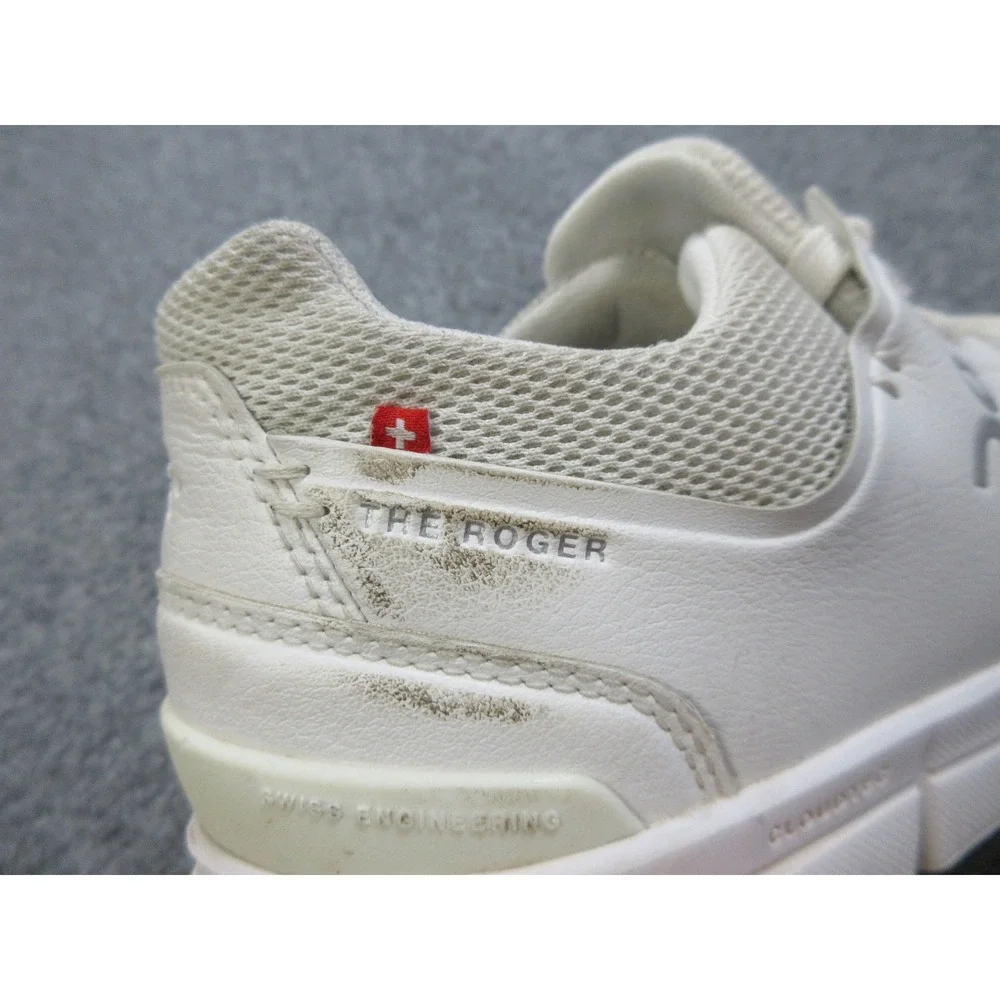 On Running The Roger Shoes Mens Size 8 CloudTec Swiss Tennis Leather Sneakers
